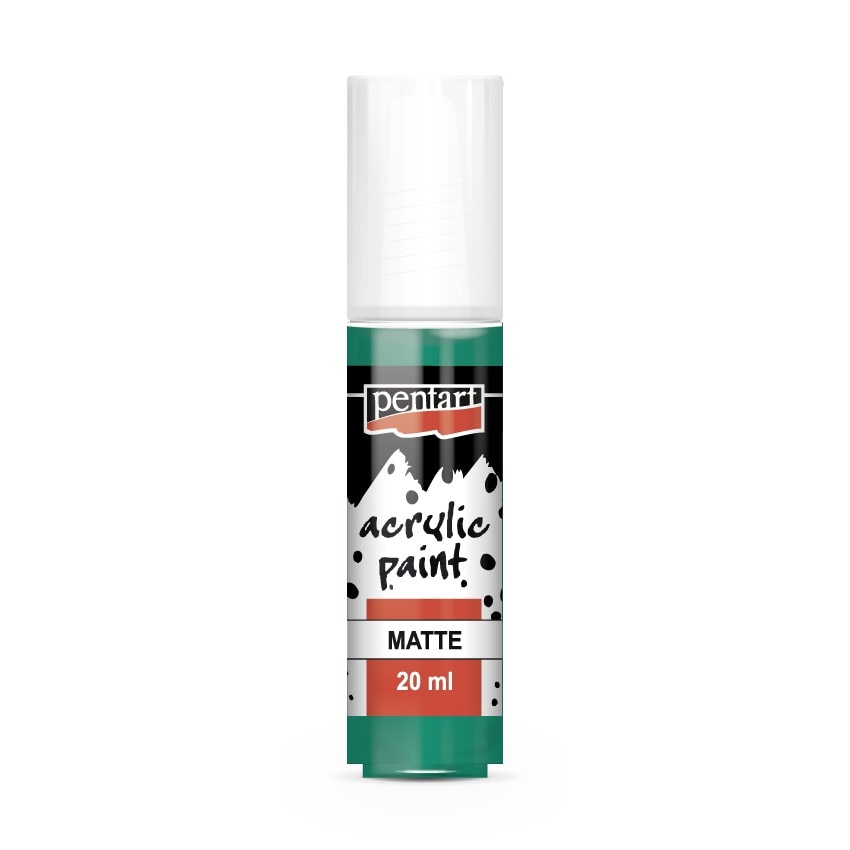 Vopsea acrilica mata pe baza de apa Pentart - turcoaz, 20 ml