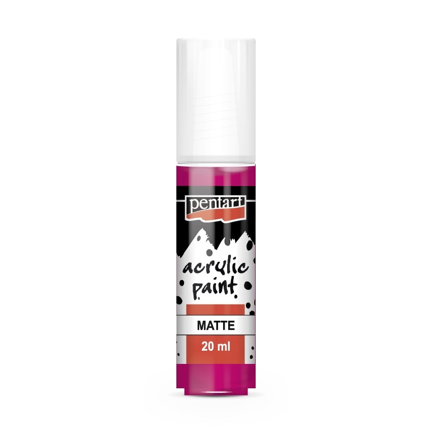 Vopsea acrilica mata pe baza de apa Pentart - magenta, 20 ml