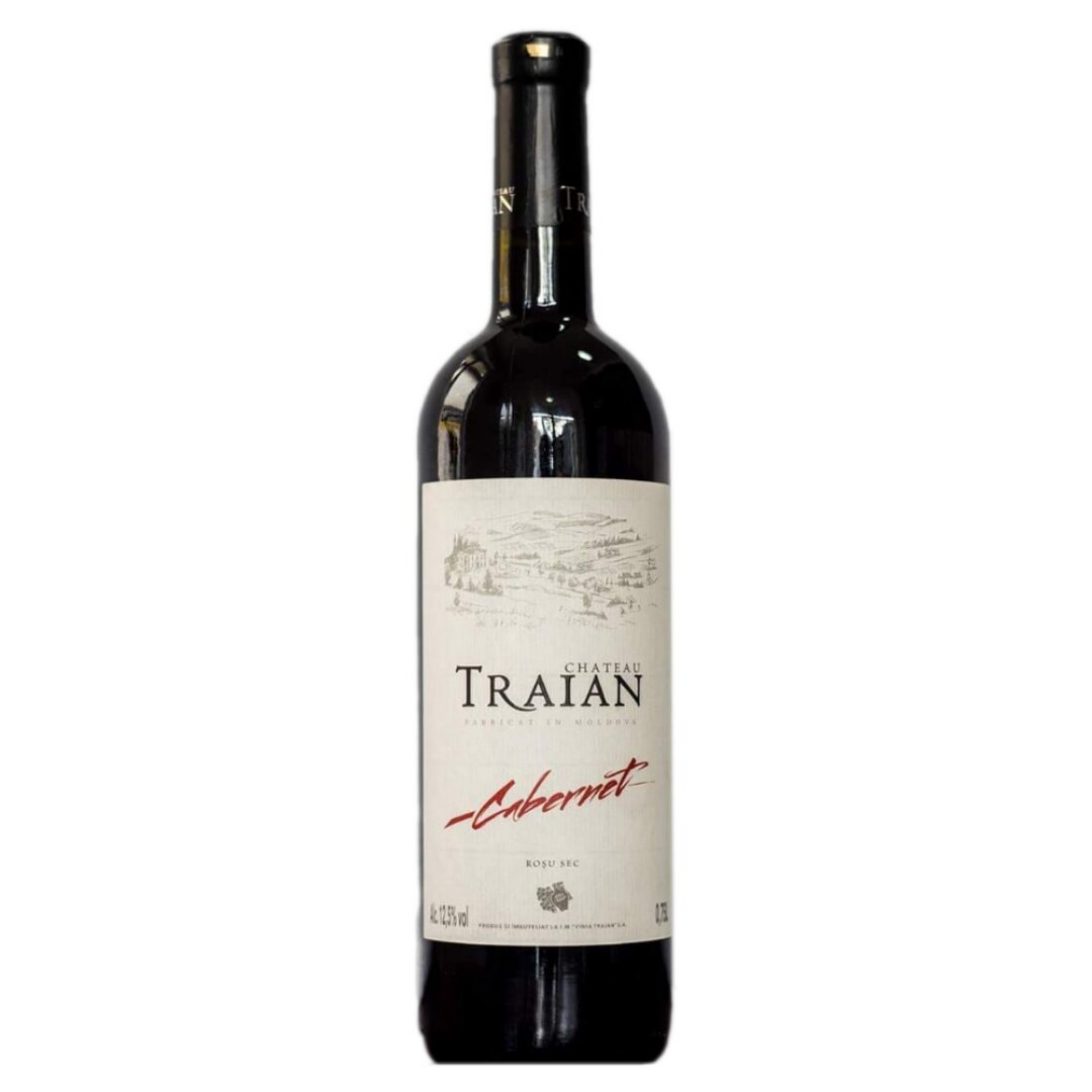 Vin Cabernet Chateau Traian 0.75 L, rosu sec