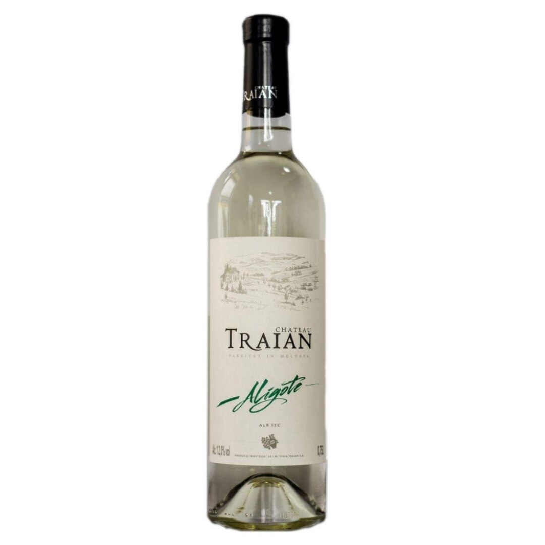 Vin Aligote Chateau Traian, 0.75 L, alb sec
