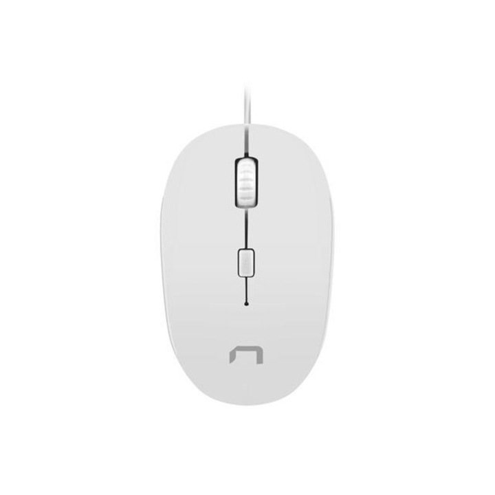 Мишка Natec Sparrow, USB 2.0, 1200 dpi, Бяла