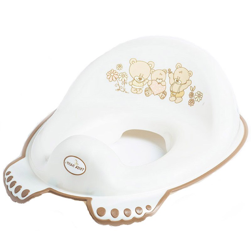 Reductor antiderapant pentru toaleta Tega Baby Bear 016-118, Alb