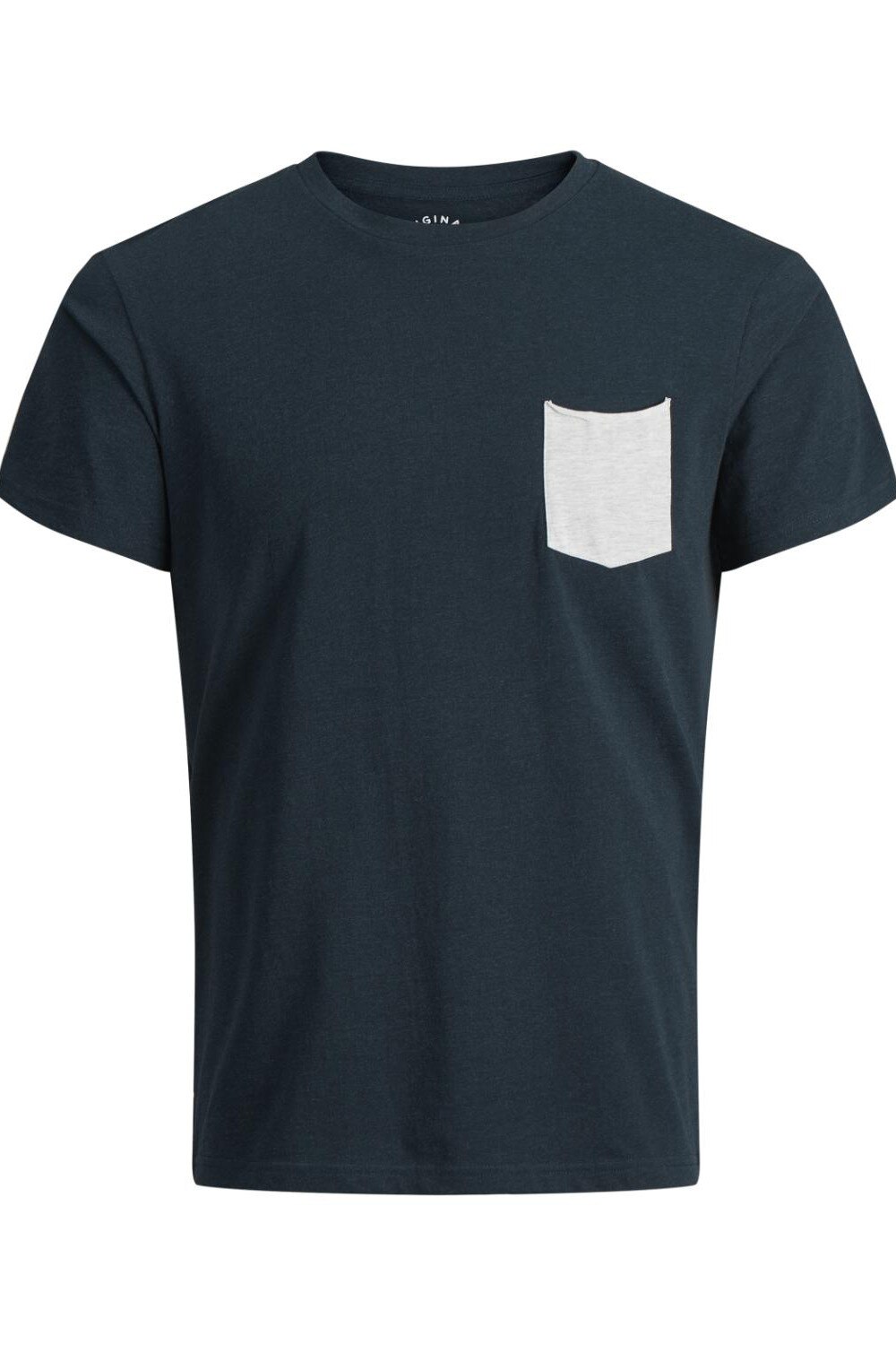 Tricou albastru inchis melange, Jack&Jones, Insight, Albastru inchis melange