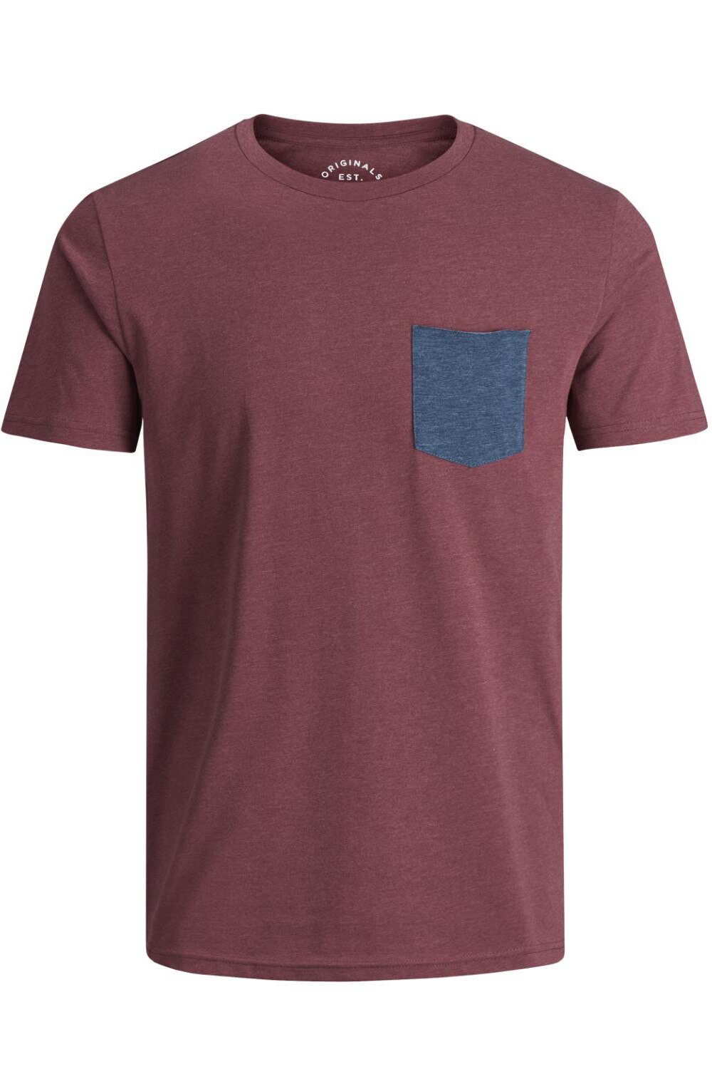 Tricou visiniu melange, Jack&Jones, Insight, Visiniu