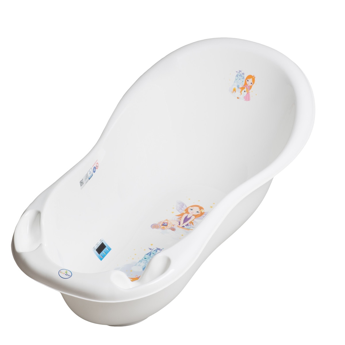 Cadita cu termometru 102 cm TEGA BABY Princess 005-103, Alb