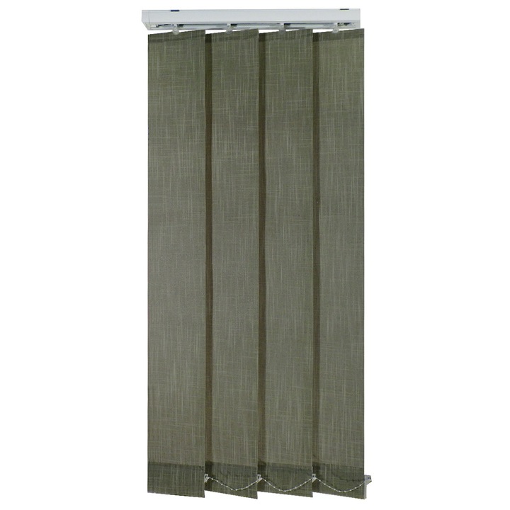 Jaluzele verticale 127mm, L240 x H150 cm, material Ortex 24, Gri Mb