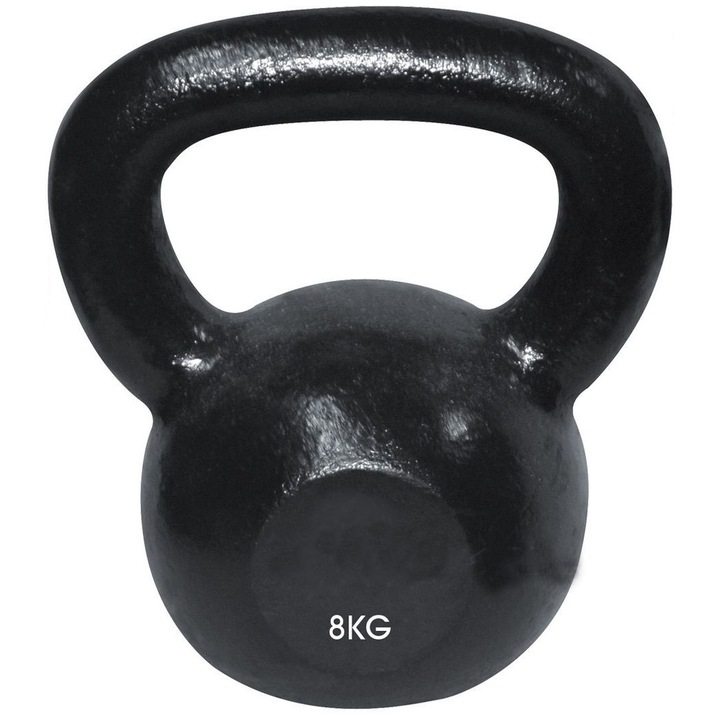 Kettlebell fekete vas 8 kg