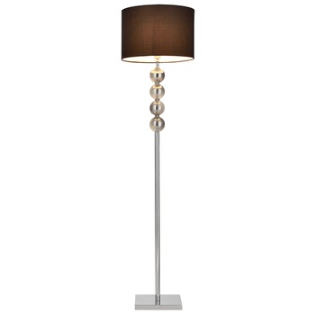 Lampa de podea Spheridern, lux.pro, 155 cm, 1 x E 27, 60W , textil/metal cromat ,crom/negru Lampa de podea Spheridern, lux.pro, 155 cm, 1 x E 27, 60W , textil/metal cromat ,crom/negru