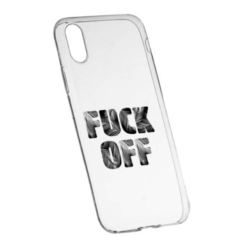 Husa Silicon, Transparent, Slim, Fu**Off, 139, Sony XA1 Husa Silicon, Transparent, Slim, Fu**Off, 139, Sony XA1