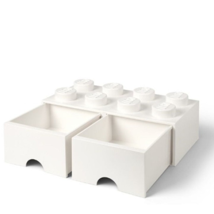 Контейнер за съхранение LEGO, Бял
