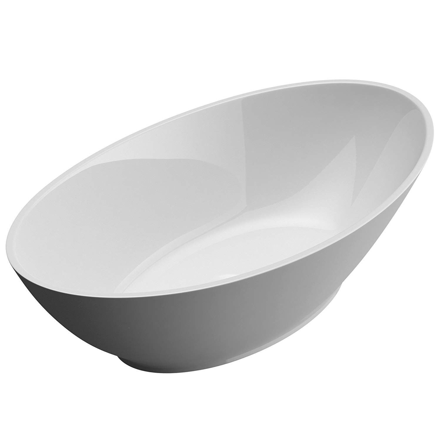 Lavoar EGO-807, compozit marmura,culoare Alb lucios , montaj pe blat, 62x34 cm