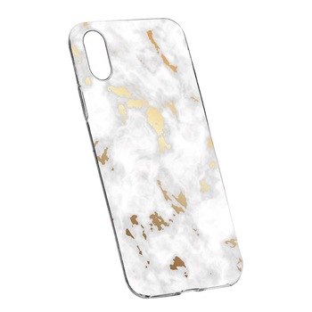 Husa Silicon, Transparent, Slim, Marble, 136, HTC Desire 12 Husa Silicon, Transparent, Slim, Marble, 136, HTC Desire 12