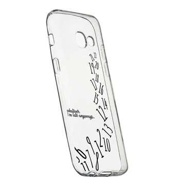 Husa Silicon, Transparent, Slim, Whatever I'm Late, 141, Samsung Galaxy A5 2017 Husa Silicon, Transparent, Slim, Whatever I'm Late, 141, Samsung Galaxy A5 2017