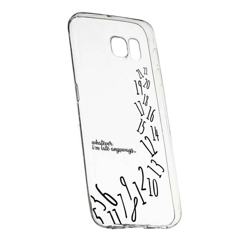 Husa Silicon, Transparent, Slim, Whatever I'm Late, 141, HTC U Ultra