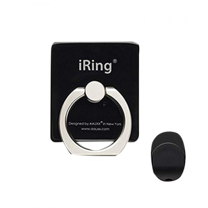 Държач за телефон за ръка iRing, Черен