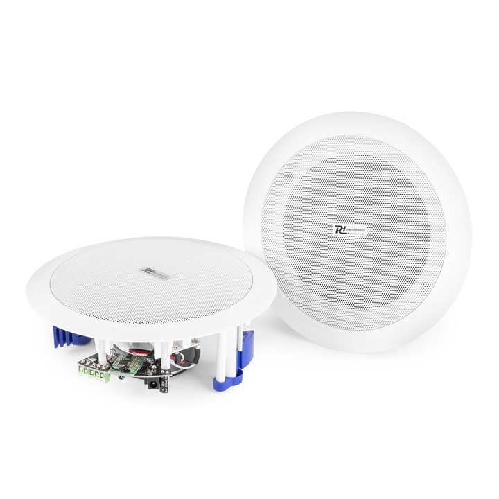 Комплект високоговорители за таван с усилвател, Bluetooth, 5.25", 30W RMS, 8ohm, Power Dynamics CSBT60