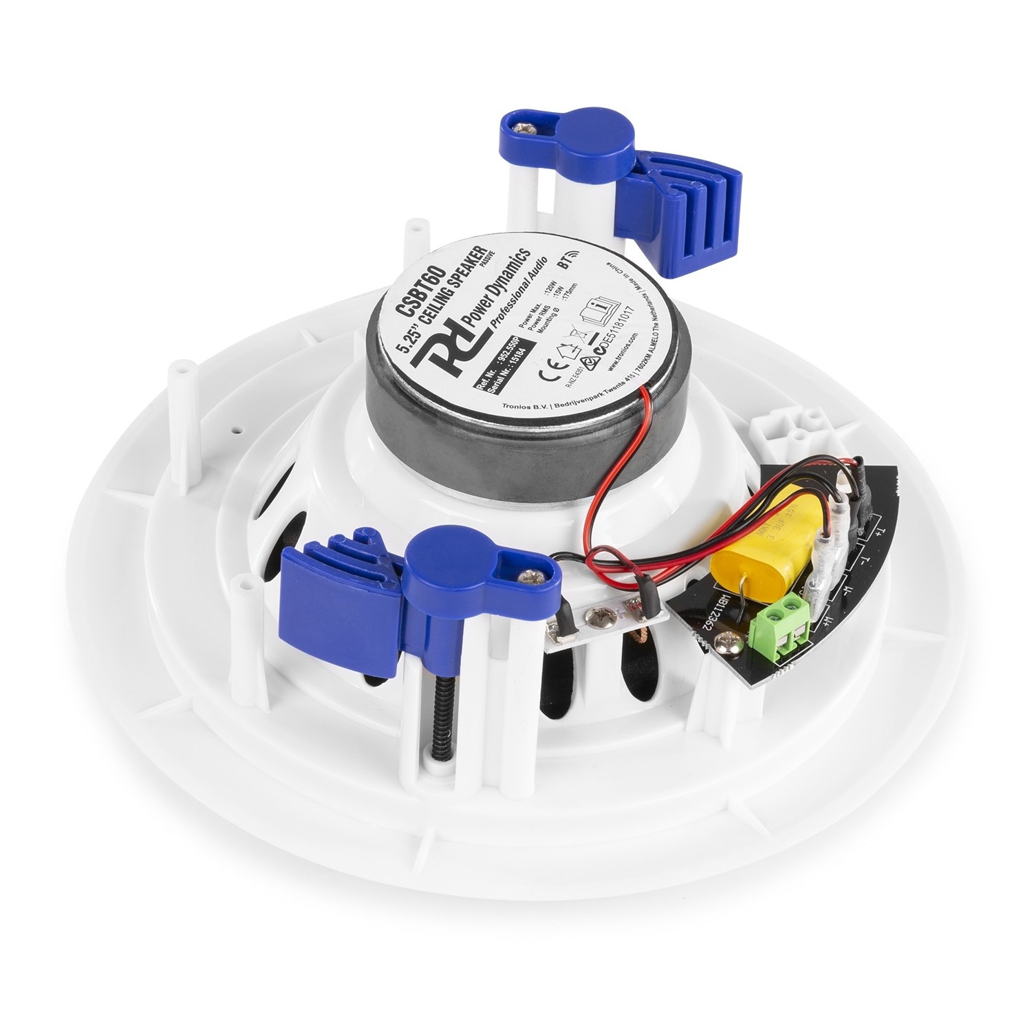 Set difuzoare de tavan amplificate, Bluetooth, 5.25", 30W RMS, 8ohm, Power Dynamics CSBT60