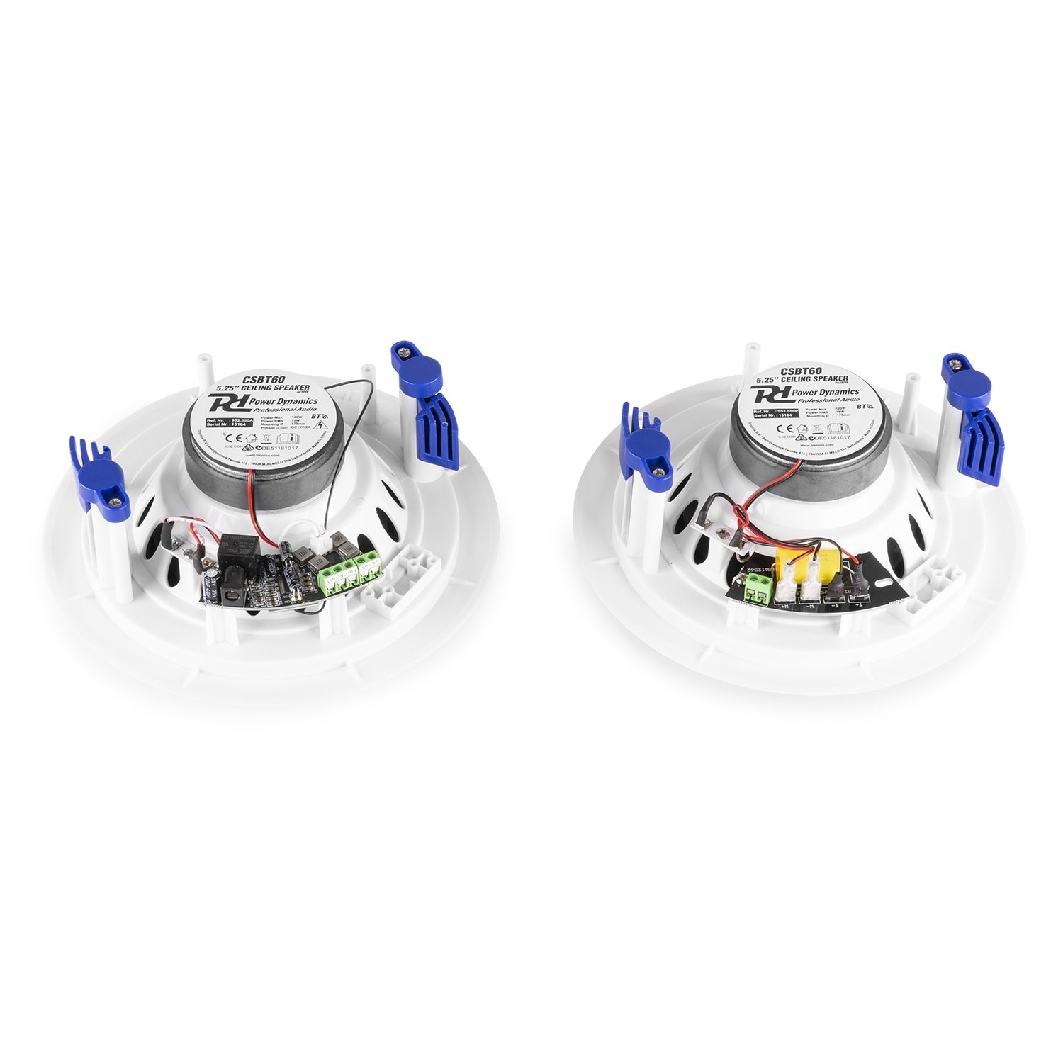 Set difuzoare de tavan amplificate, Bluetooth, 5.25", 30W RMS, 8ohm, Power Dynamics CSBT60