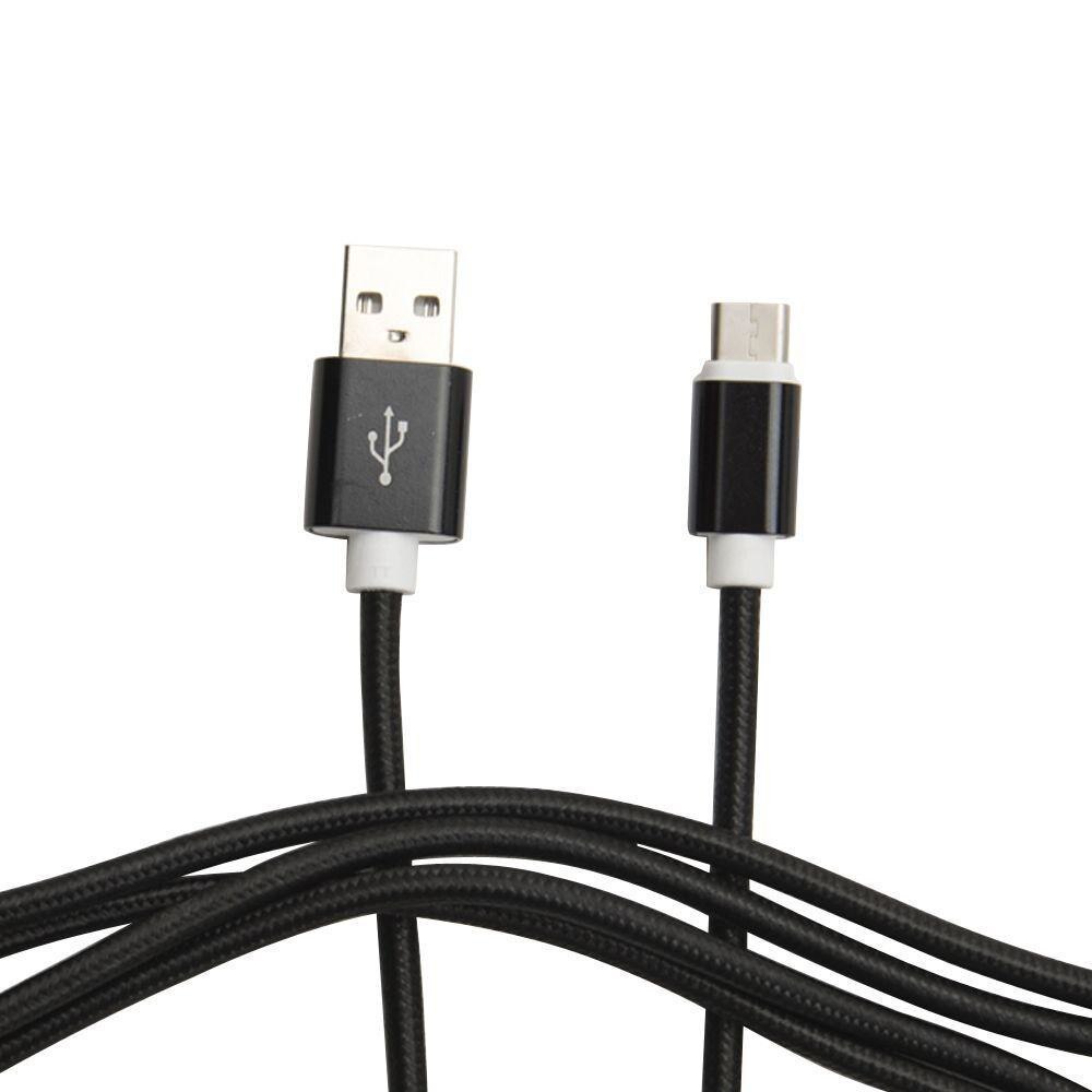 Cablu Date si Incarcare Type C Cablu Panza Negru