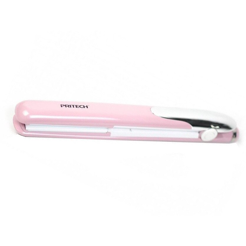 Placa Profesionala Pritech de indreptat parul , Pentru ingrijire personala , Temperatura Maxima 230°C , Putere 30 W , Cablu Rotativ , Buton ON/OFF , Roz