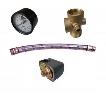 Set asamblare hidrofor BSR presostat cu piulita,manometru,furtun 50cm,racord 5 cai,banda teflon Set asamblare hidrofor BSR presostat cu piulita,manometru,furtun 50cm,racord 5 cai,banda teflon