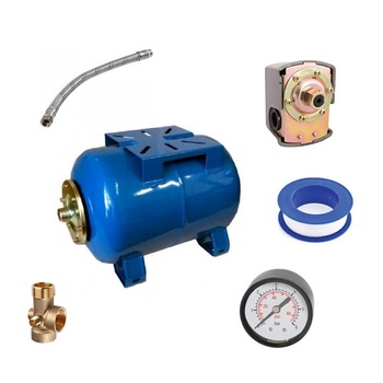 Kit asamblare hidrofor BSR rezervor,presostat cu piulita,manometru,furtun 60cm,racord 5 cai,banda teflon Kit asamblare hidrofor BSR rezervor,presostat cu piulita,manometru,furtun 60cm,racord 5 cai,banda teflon