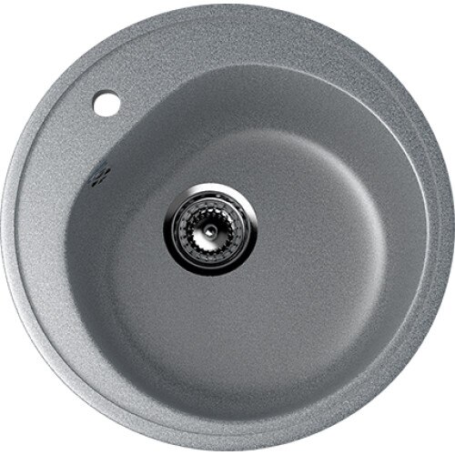 Chiuveta rotunda Ulgran, Gri inchis, 500 mm