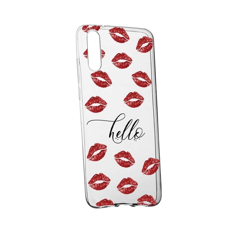 Husa Silicon, Transparent, Slim, Kisses, 140, Huawei P20 Plus