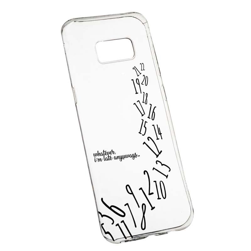 Husa Silicon, Transparent, Slim, Whatever I'm Late, 141, Samsung Galaxy S8