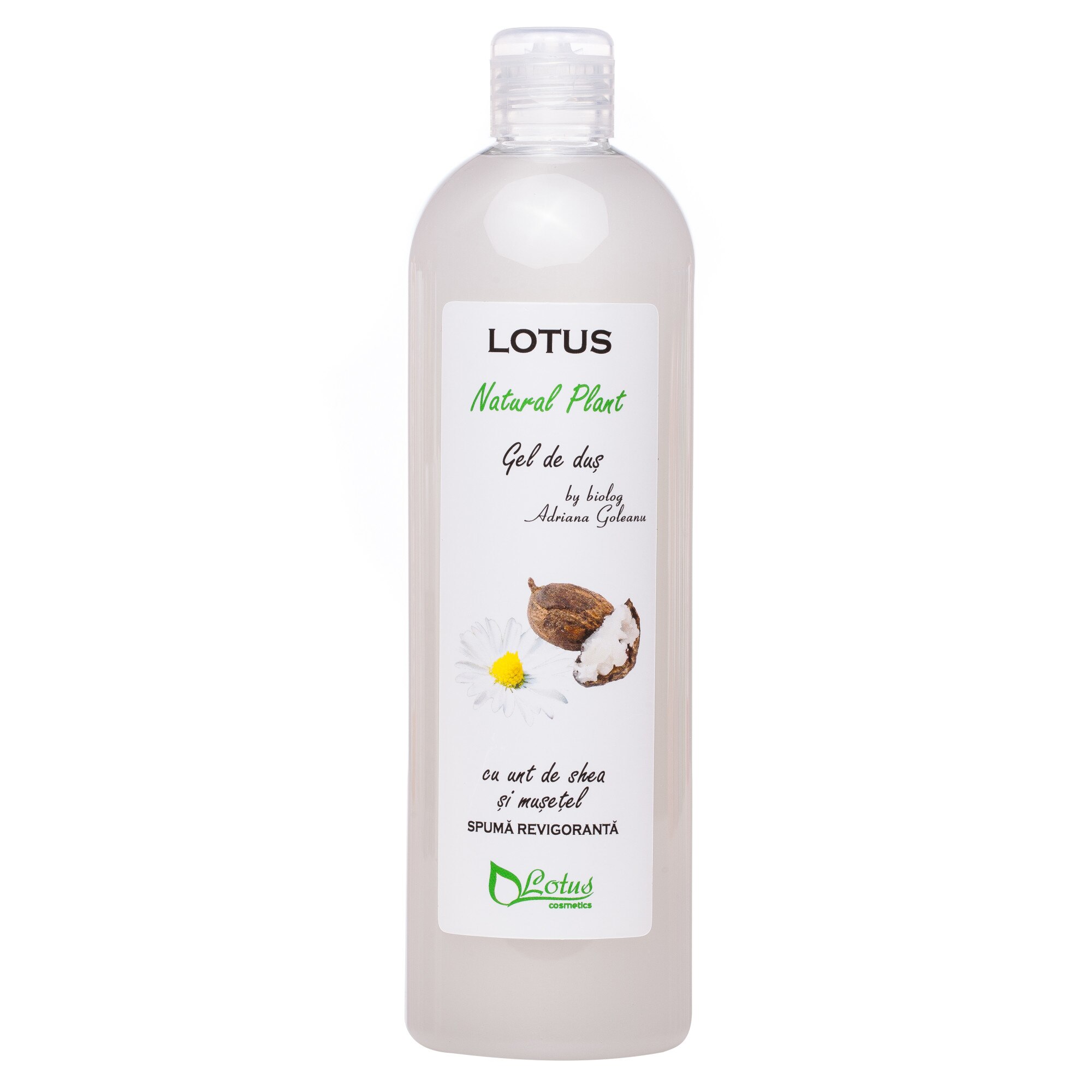Lotus natural Plant Gel de dus cu unt de shea si aroma de musetel 500ml