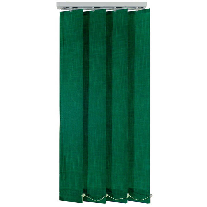 Jaluzele verticale 127mm, L80 x H140 cm, material Shant 17, Verde Sunp
