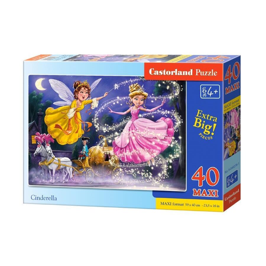 Puzzle pentru podea cu 40 piese Maxi Cenusareasa, Castorland
