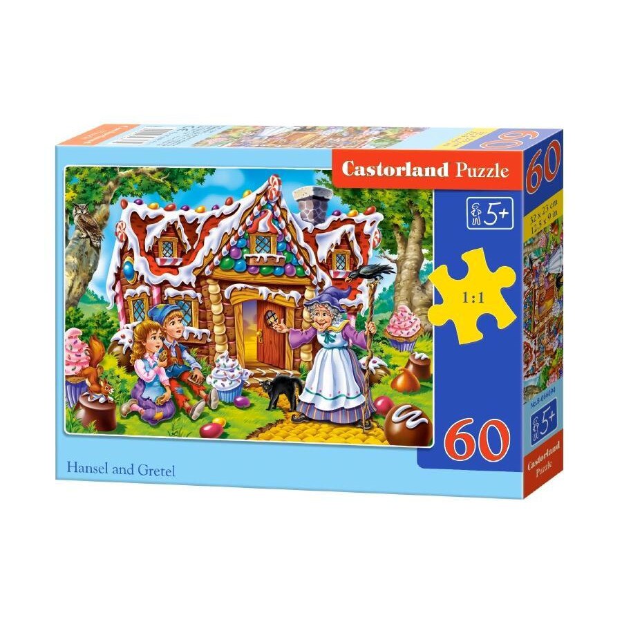 Puzzle cu 60 de piese Hansel si Gretel 66094, Castorland