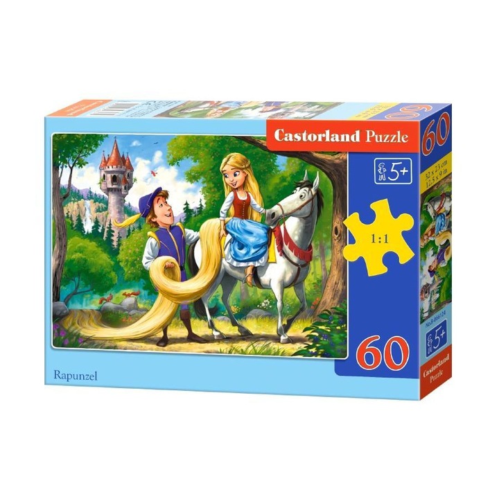 Puzzle cu 60 de piese Rapunzel 66124, Castorland