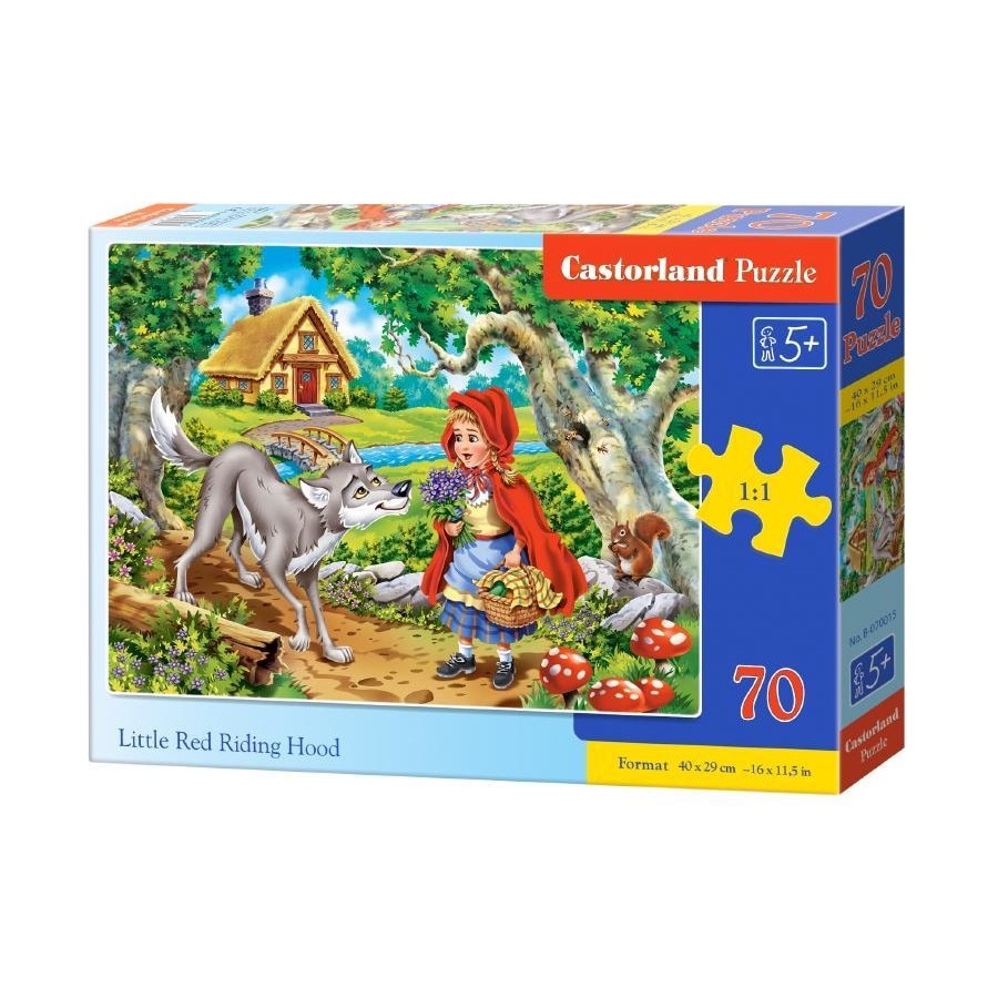 Puzzle cu 70 de piese Scufita Rosie 70015, Castorland