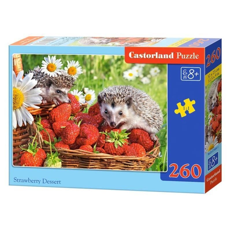 Puzzle cu 260 de piese Arici si capsuni 27484, Castorland
