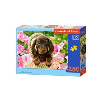 Puzzle cu 260 de piese Catelus 27514, Castorland Puzzle cu 260 de piese Catelus 27514, Castorland