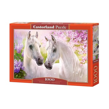 Puzzle cu 1000 de piese Cai romantici 104147, Castorland Puzzle cu 1000 de piese Cai romantici 104147, Castorland
