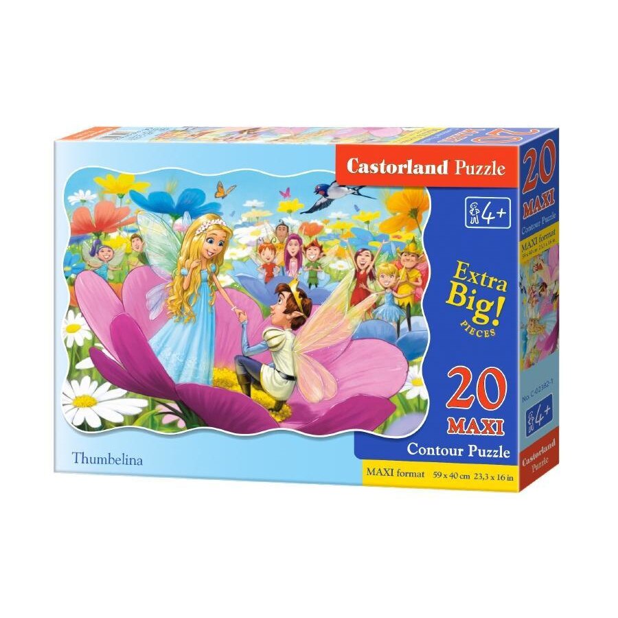 Puzzle pentru podea cu 20 piese Maxi Degetica 2382, Castorland