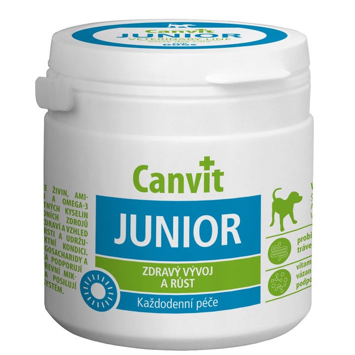 Supliment nutritiv pentru caini Canvit Junior, 100g