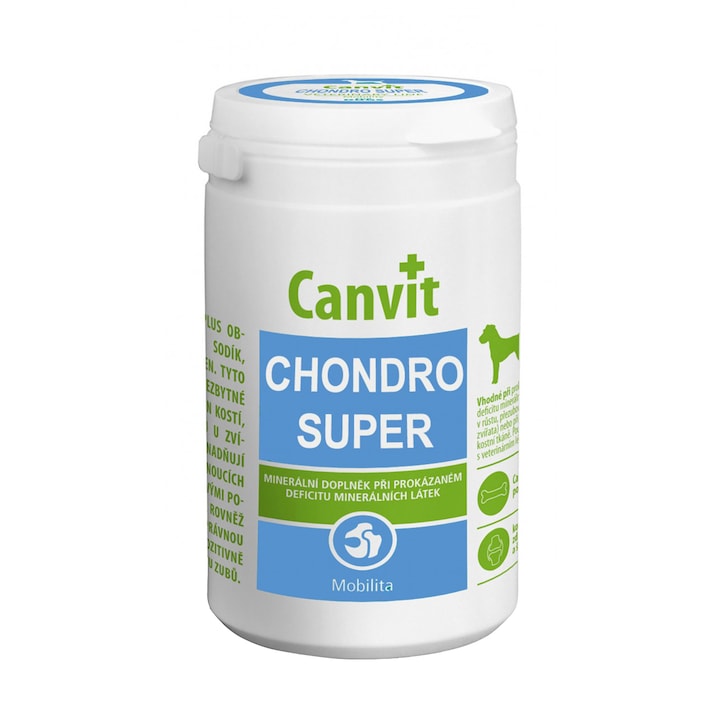 Хранителна добавка за кучета Canvit Chondro Super, 230 гр