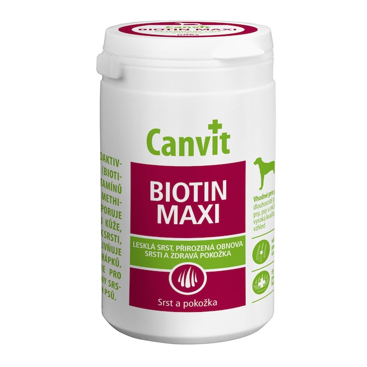 Supliment nutritiv pentru caini Canvit Biotin Maxi, 230g