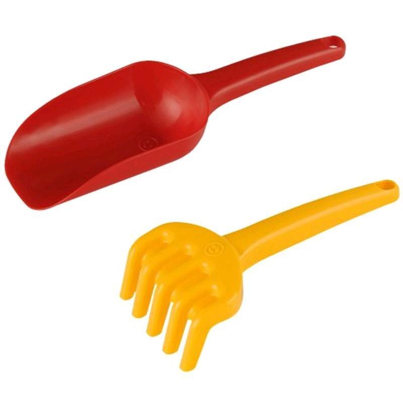 Set mic cu grebla si lopatica pentru nisip - jucarie