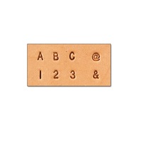 Set stante embosare piele LITERE si CIFRE 3 mm, Tandy Leather