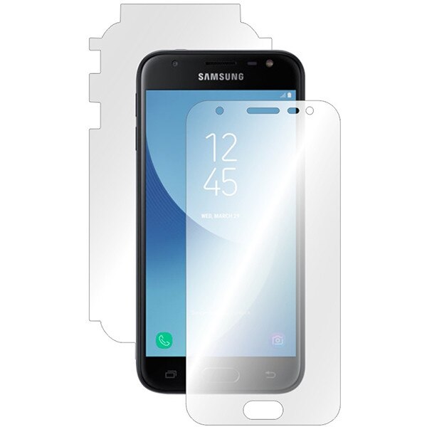 Folie protectie flexibila fata-verso pentru Samsung Galaxy J3 2017, full body, transparent, BBL526