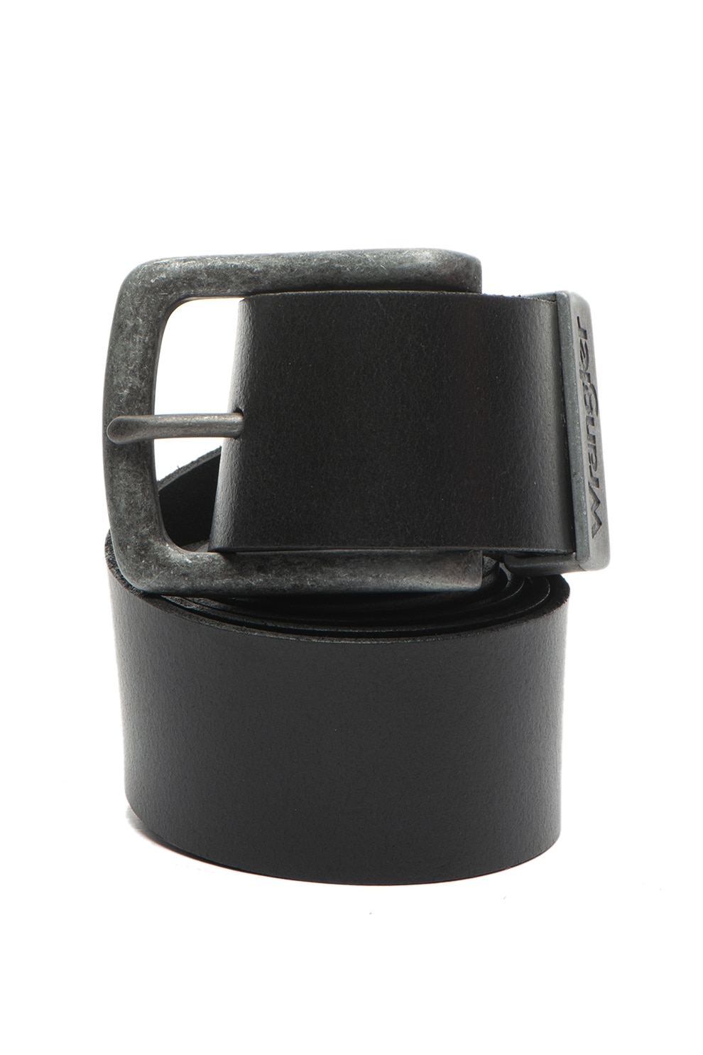 WRANGLER, Curea de piele cu logo, Negru, 100 Standard