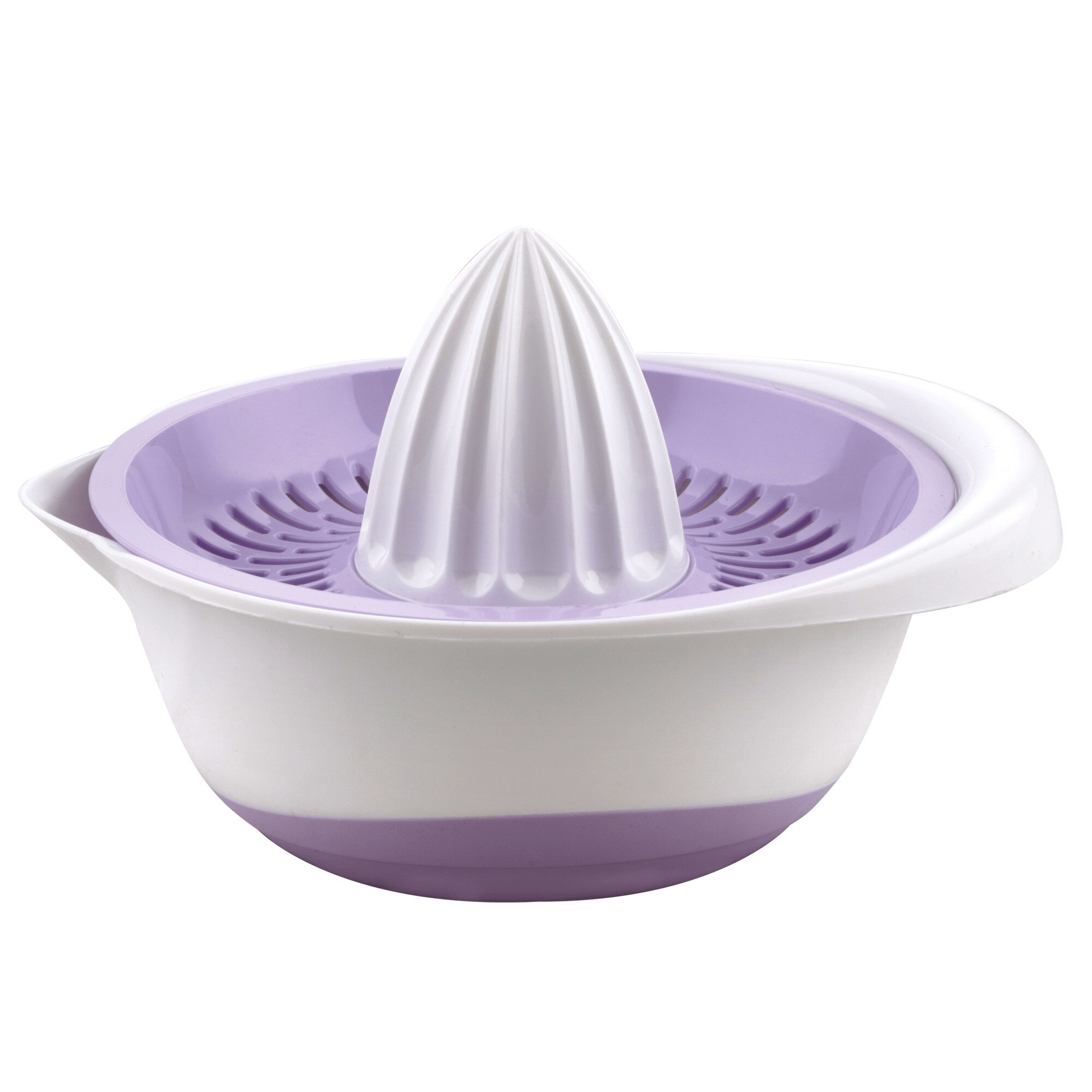 Storcator manual pentru citrice, ⌀15.5 cm, Alb/Violet