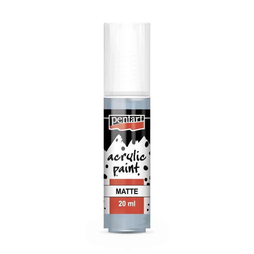 Vopsea acrilica mata pe baza de apa Pentart - albastru country, 20 ml