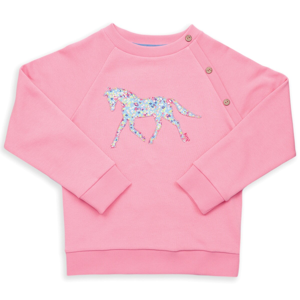 Bluza roz cu maneca lunga 100% bumbac organic 122 CM