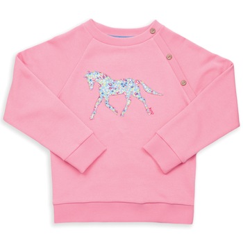 Bluza roz cu maneca lunga 100% bumbac organic 122 CM Bluza roz cu maneca lunga 100% bumbac organic 122 CM